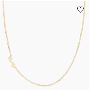 Gorjana Wilder Alphabet Necklace Gold S NEW